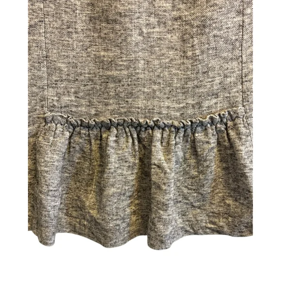 Canadian Designer 100% Linen Skirt, 10, Slow Fashion Minimalist Ruffle - Picture 12 of 16
